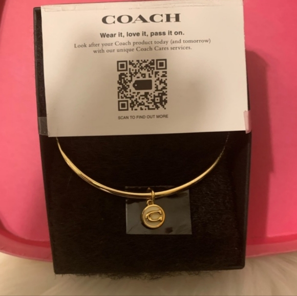 Coach NWOT “C” Charm Bangle Bracelet - Picture 9 of 9